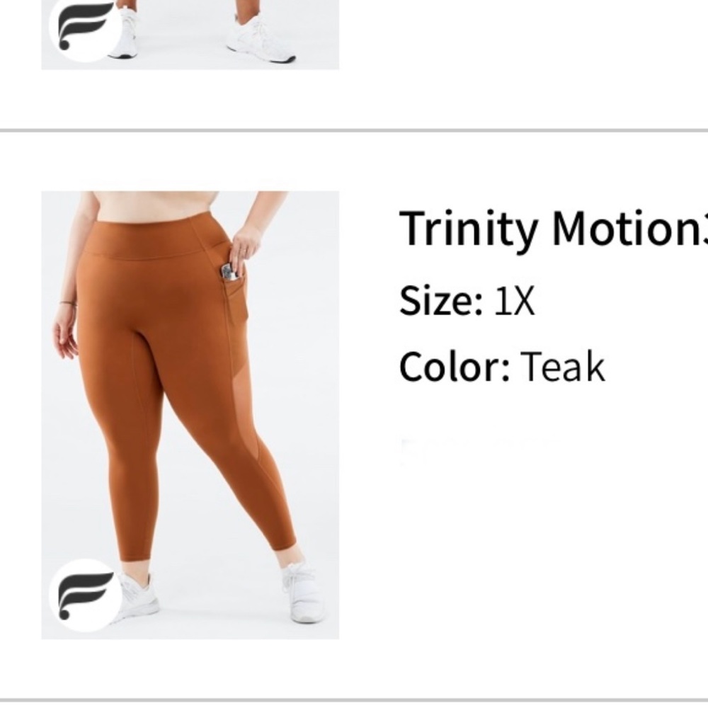Fabletics Trinity Leggings in Teak
